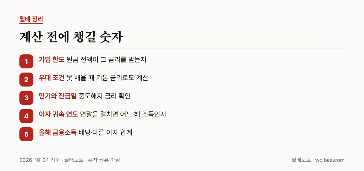 계산 전에 챙길 숫자