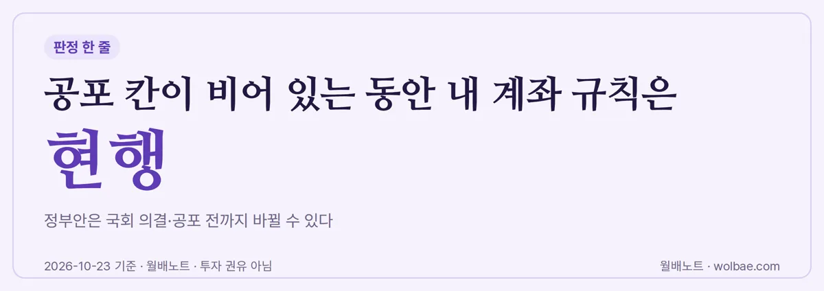 공포 칸이 비어 있는 동안의 판정 한 줄